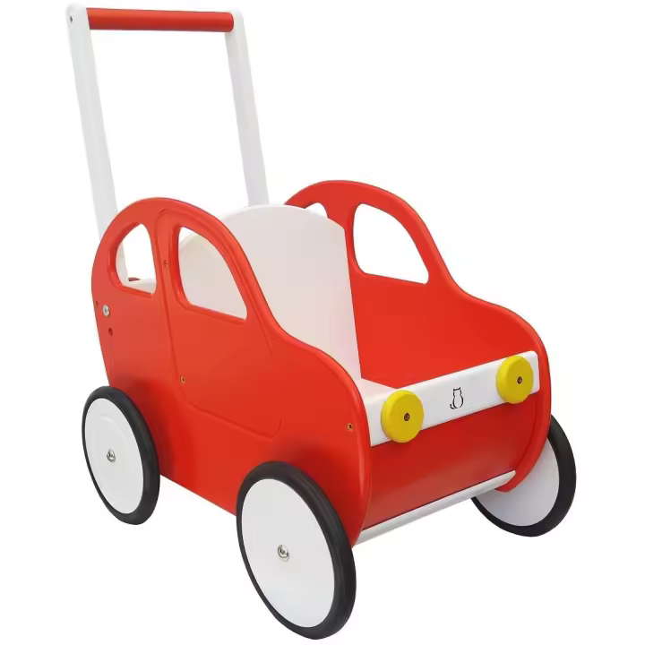 COCHECITO de MADERA para Juguetes y Peluches - Niño 1 a 4 años - Vizaro - 1
