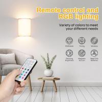 Luz de pared LED para dormitorio, 9,8*6,7 pulgadas Lámpara acrílica, carga USB, cambio de color 13RGB, con mando a distancia, Adecuado para escaleras interiores de sala de estar, dormitorio, pasillo y comedor. - details 1
