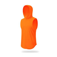 Top De Entrenamiento Con Capucha Para Hombres Top De Correr Mesh Secado Rápido Sin Mangas Deporte Al Aire Libre Baloncesto - details 0