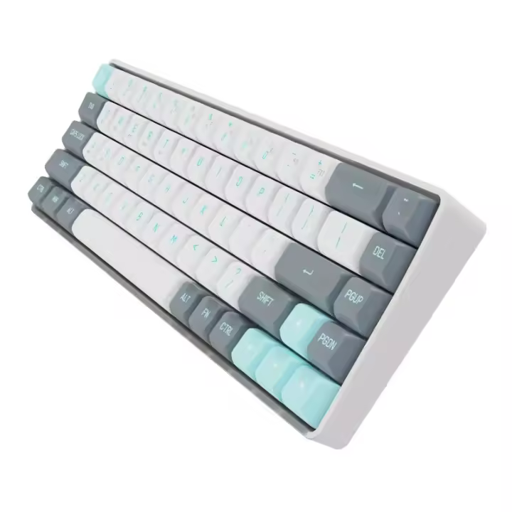 Teclado Mecánico Inalámbrico Aigo GD68 Bluetooth Mini 68 Teclas Switch Rojo Para Gaming Con Cable USB Teclado Gamer Para PC Computadora Laptop Tablet - 1