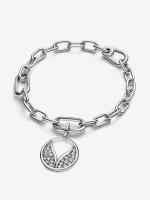 Pandora - Charm de medalla extragrande con Alas de Pandora ME - Plata de Legislación - details 1