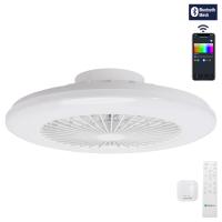 Aigostar- Ventilador Techo Alexa, Luz LED 40W, 4400LM, 2700K-6500K y RGB Regulable, Lampara Ventilador Techo Inteligente con Mando a Distancia y Gateway, Silencioso, 6 Velocidades, Diameter 50CM - details 0
