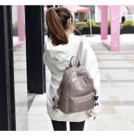 Nueva Moda Bolso De Hombro Doble Casual Para Mujer Bolsa De Escuela De Gran Capacidad Con Patrón Oscuro Material De Tela Oxford - details 13