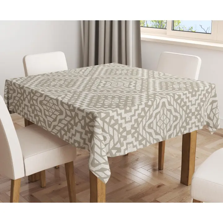 Mantel de hule tejido por metros - terrazo arena beige crema 42044-1    mantel por metros; manteles; mantel barato; mantel jardín - 1