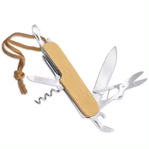 Disok Lote de 10 Navajas Bambú Elegante Disok para Regalos Hombres Útiles Prácticos y Recuerdos Detalles - 1