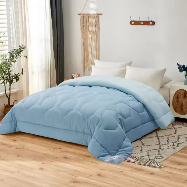 NOVOTEXTIL EDREDON NORDICO BICOLOR REVERSIBLE 4 ESTACIONES Colcha Suave y Ligera Relleno de Fibra Antialérgico Tamaños 150x220 180x220 220x220 240x220 CM  Para Cama Individual Doble o King - Lavable  Termorregulador Secado Rapido varios colores - 1