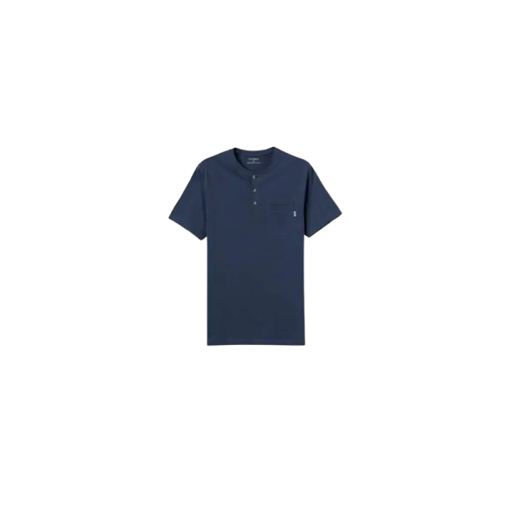 Tiffosi - Camiseta para Hombre - Manga Corta - Regular Fit con Bolsillo - Azul Fuerte - 1