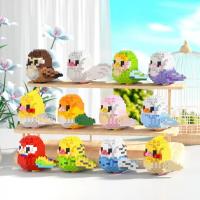 Mini Bloques De Construcción 3D Serie Pájaro Bonito Modelo De Perro Pollo En Ladrillos Juguete Decorativo Para Mesa Regalos Para Niños - details 0