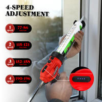 Pistola de calafateo inalámbrica, 10 Oz/300ml, pistola eléctrica de silicona con luz LED, 4 velocidades ajustables para batería Makita de 18V - details 6