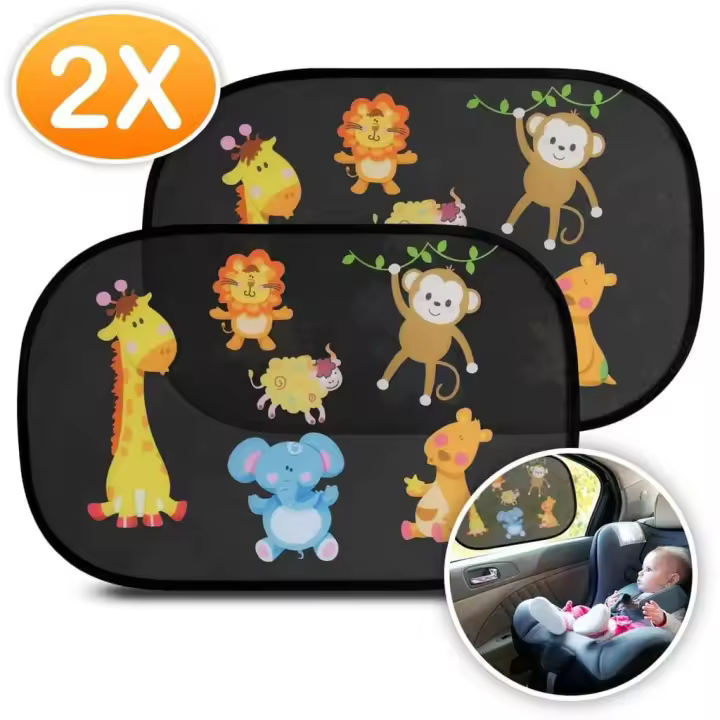 Protección Solar Premium para Coche para Niños - Pack de 2 - 1