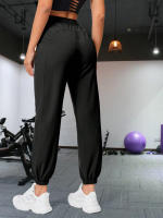 Pantalones De Running Y Fitness Para Mujeres Con Bolsillos Laterales Pantalones Deportivos Casuales De Yoga Atado a La Rodilla - details 8