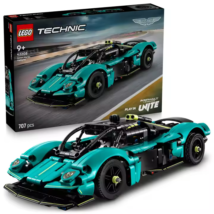 [PREVENTA] LEGO® Technic Aston Martin Valkyrie Coche Construible, Kit de Maqueta, Vehículo de Juguete Para Niños, Regalo Creativo Para Niños y Niñas de 9 Años en Adelante 42208 - 1