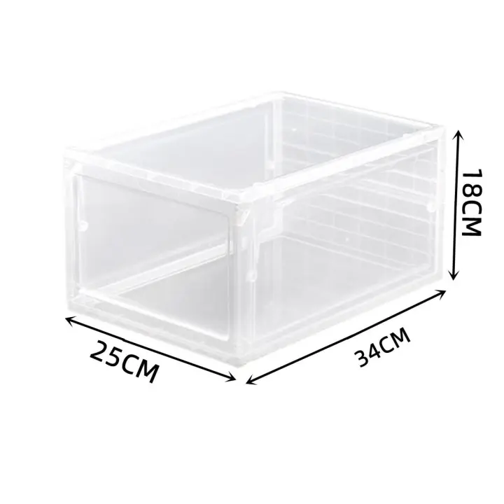Zapatero plegable para el hogar, caja zapatos ,caja plastico cajone caja de almacenamiento de plástico transparente, organizador de zapatos, Zapatero de almacenamiento para zapatos de baloncesto, tacones altos - 1