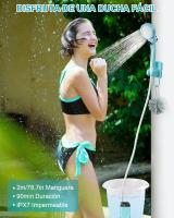 Ducha Portatil Camping, Duchas Acampada Mejorada con Bomba IPX7 Impermeable & Batería 4500mAh Recargable para Senderismo, Lavado Autos, Baño Mascotas - details 0