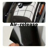 Pegatinas De Coche En Fibra De Carbono 9D Negras Brillantes Protección Antarrugas Fácil Corte Para Exterior E Interior Del Automóvil - details 7