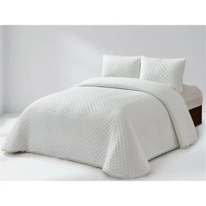 Clara Vidal, colcha Banel bouti termosellada de color blanco para  cama de 90 cm (stone whaseed) - 1
