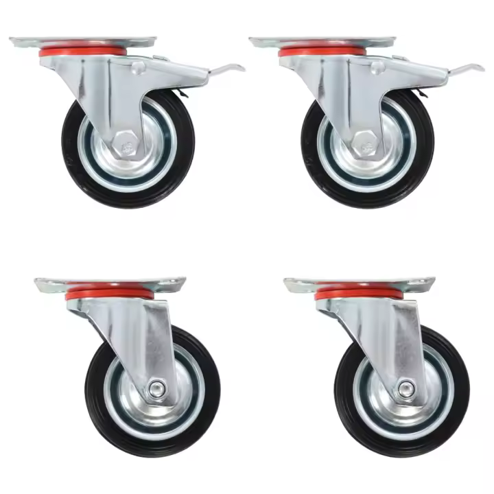 vidaXL Ruedas giratorias 24 unidades 75 mm - 1