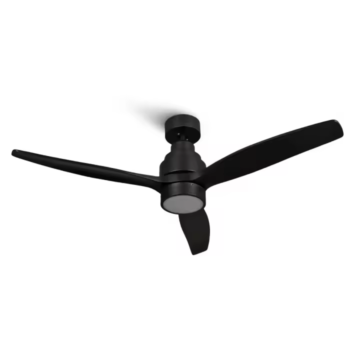 Mellerware - Ventilador de Techo Brizy Bright, Luz LED y Mando a Distancia, Función Verano-Invierno, Ahorro Energético, 6 Velocidades, Montaje Sencillo - 1