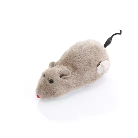 Raton de Plush with Mecanismo de Reloj, Juguete de Raton de Cadena Divertida para Gatos, Raton Corredor para divertir in Los Gatos y aliviar - 1