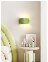 Lámpara De Pared Beige Francés En Resina Para Dormitorio Sala De Estar Moderna Lámpara Ambiental Para Pasillo Y Escalera - details 6