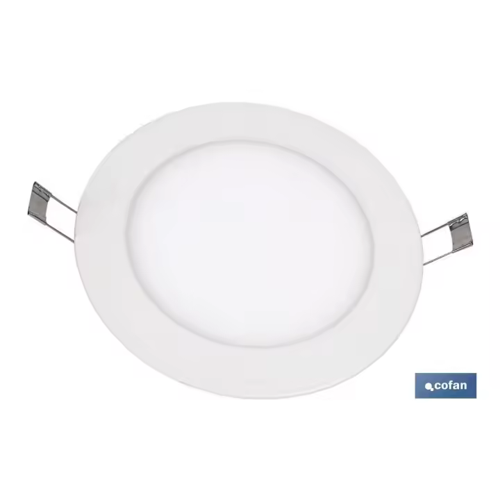 Cofan - Luz Empotrable Downlight Blanco Redondo 6.000k - 1 UNIDAD - 1