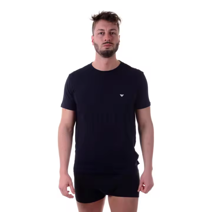 Camiseta Emporio Armani Cotton Man Dark Blue 1108537 P722 135 - 1