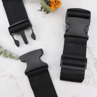 Juego de Correas para Maleta de equipo, accesorios de viaje, cinturón de equipo con correa de liberación, equipamiento de viaje Negro ajustable (Negro, Juego de 2 piezas) - details 2