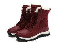 Botas De Tobillo Para Mujer Invierno Calor No Derrapante Negras Botas De Nieve Con Cordones Chaussures Femme Botines Mujer Planas - details 23