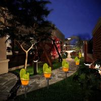 Lámpara Solar LED Para Jardín Impermeable Decorativa De Piña Y Cactus Para Paisaje Iluminación De Camino De La Pradera - details 3