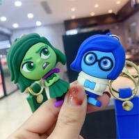 Figura De Acción 3D Anime Doll Brain Agent Team inside out Llavero De Dibujos Animados Anillo Colgante Regalo Pequeño Para Coche - details 15