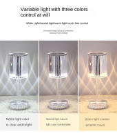 Lámpara De Mesa LED Con Cristal De Diamante Proyección Decorativa Luz Nocturna Para Dormitorio Lámpara De Barra Iluminación Fijación - details 8
