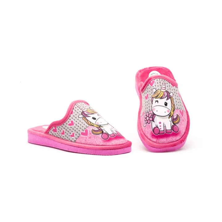 Zapatillas Casa Niña JAM Modelo ZCH-710 Rosa Hecho en España - 1