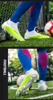 Zapatos De Fútbol Profesionales Para Hombres Ultraligeros Deporte De Entrenamiento Cleats De Fútbol Blanco Negro Talla True Fit Material Superior PU Suela De TPR - details 24