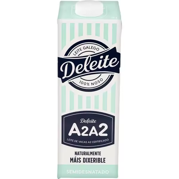 Leche Semidesnatada DELEITE 1L - Caja 6 unidades - 1
