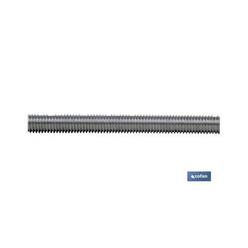Varilla Roscada Zincada M30 - 1 Metro De Longitud, Calidad 4.8, Norma DIN 975, Para Proyectos De Bricolaje