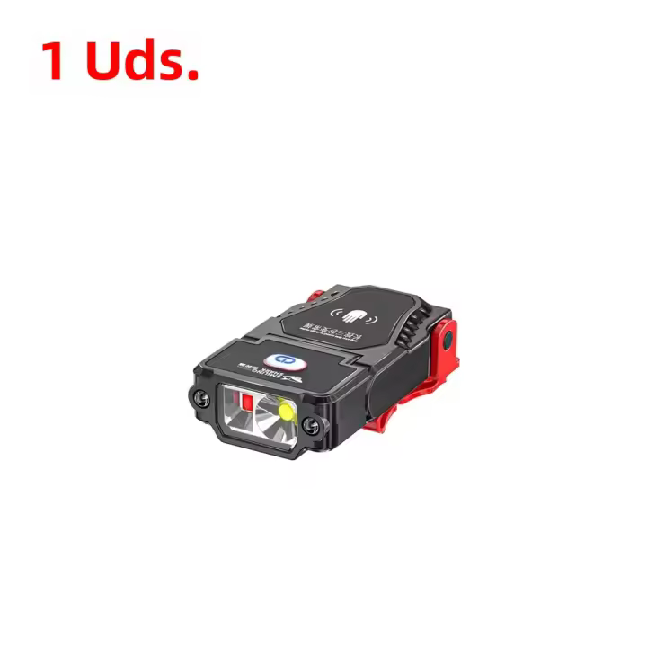 Lámpara Frontal De Cabeza Mini LED Sensor Recargable USB Con Ángulo Ajustable Para Camping Y Trabajo Luz De Trabajo Con Clip Para Gorra - 1