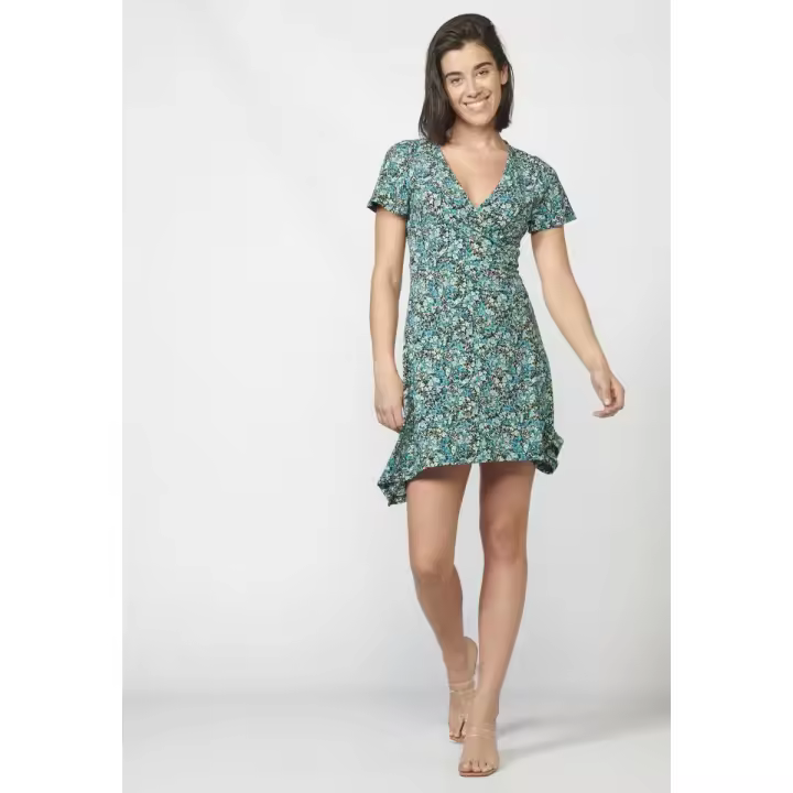 Koroshi Vestido de manga corta con escote en pico | Ropa casual - 1