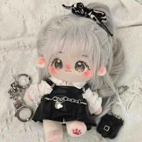 Muñeca De Peluche Nannan 20cm Para Niñas Estrella Super Cotton Doll Ropa Interchangeable Para Niños Regalo De Halloween - details 3