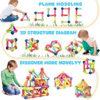 Bloques De Construcción Magnéticos Para Niños Juguete Educativo STEM Montessori Regalo De Cumpleaños Juguetes Educativos Para Niños - details 2