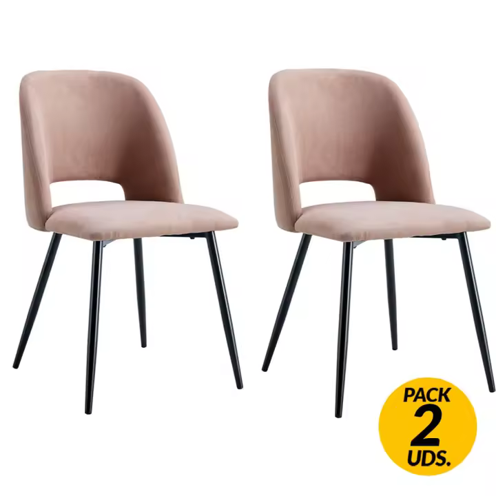 Pack de 2 sillas de comedor Venus tejido acolchado Adec - 1