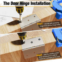 Kit De Instalación De Cerraduras De Puerta Juego De Router De Templado Para Cerraduras De 3 a 5 Pulgadas Herramienta De Carpintería DIY - details 8