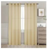 Cortina visillo 140x220cm.Decorar para el hogar, sala de estar y dormitorio, estilo americano, 100% poliester.1 panel. - details 8