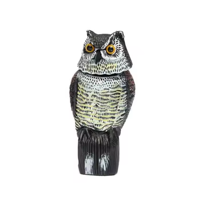 Repelente de palomas: espantapájaros en forma de búho reflectante, repelente de pájaros, para repeler palomas, cuervos y más. - 1
