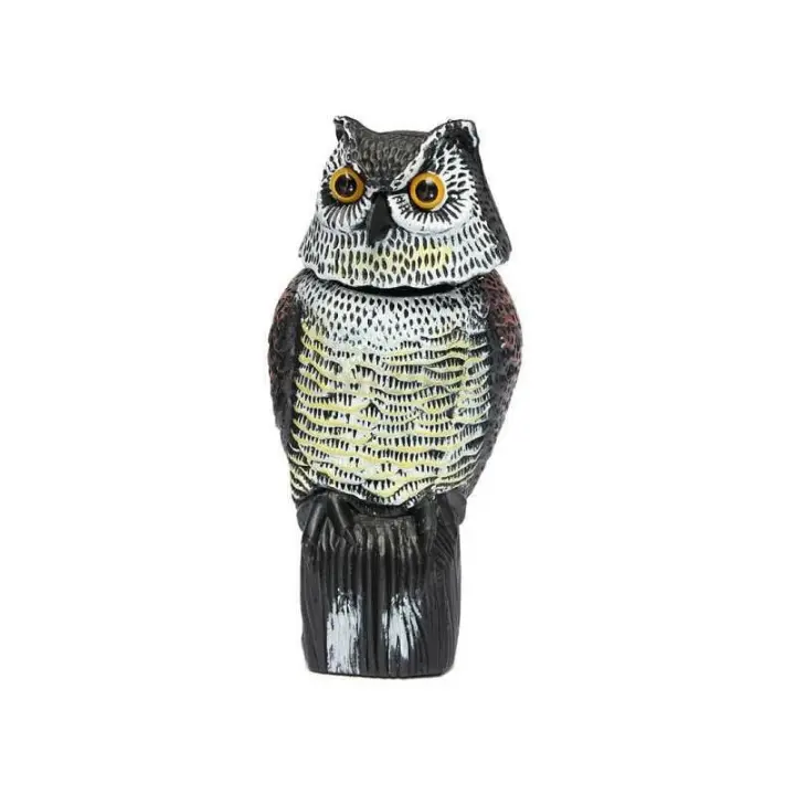 Repelente de Palomas: espantapájaros en forma de búho reflectante, de Pájaros Repelente, para repeler Palomas, Cuervos y más. - 1