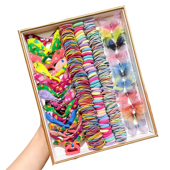 Set De 328 Clips Para El Cabello De Goma Coloridos Y Randomness Para Uso Diario Accesorios Para El Cabello Para Mujeres - 1