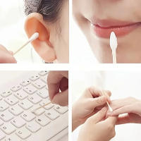 100PCS Limpieza De Nariz Y Oídos Con Palitos De Algodón Doble Final Para Mujeres Herramienta De Limpieza De Maquillaje Pack De 100 - details 6