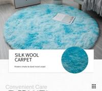Alfombra Redonda De Peluche Suave Para Sala De Estar Decoración De Hogar Dormitorio Y Habitación De Niños Alfombra Blanca Espesa Para Salon - details 9