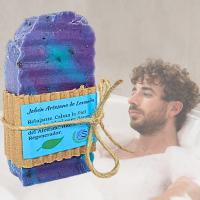 2 Jabones Artesanales Naturales de Lavanda. PumarShop Cinnia Natura. Hidratante. Aroma Agradable. Relajante y Regenerador. Hecho a Mano. Apto Veganos. - details 0