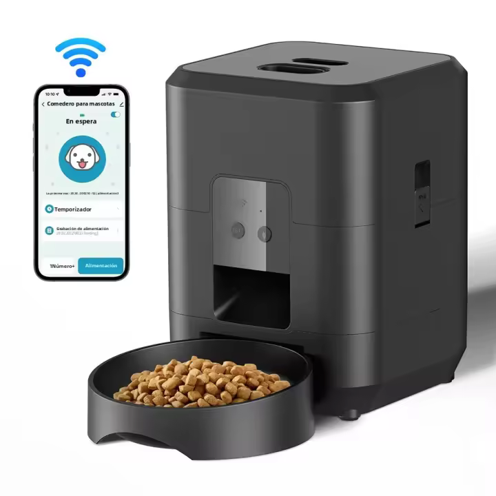 Dispensador Inteligente De Alimentos Para Mascotas 2L Feeder Automático Para Perros Y Gatos Con Botón WIFI APP Control Remoto Dispensador De Alimentos Secos Para Perro - 1