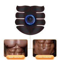 Dispositivo De Ejercicio Muscular Recargable Por USB Con Adaptable De Modos Multiusos Parche Abdominal Portátil Entrenador Soporte De Batería Seca Para Cintura Material ABS - details 3